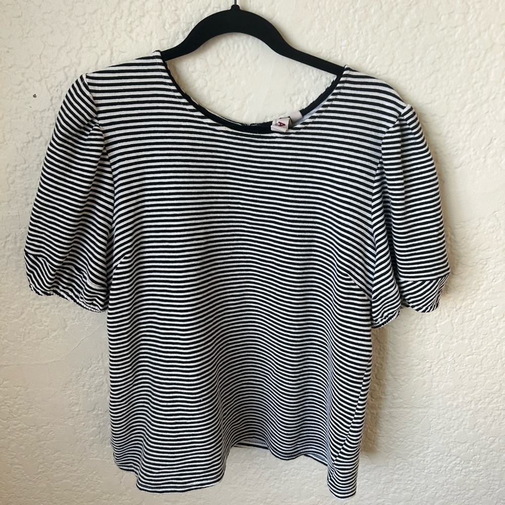 Anthropologie - Dolan Striped Textured Blouse, L